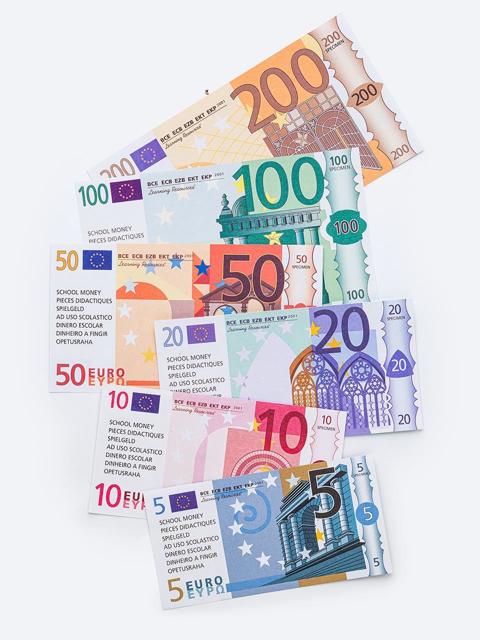 Kit di 60 banconote Euro fac-simili | Infanzia e Scuola Primaria 2