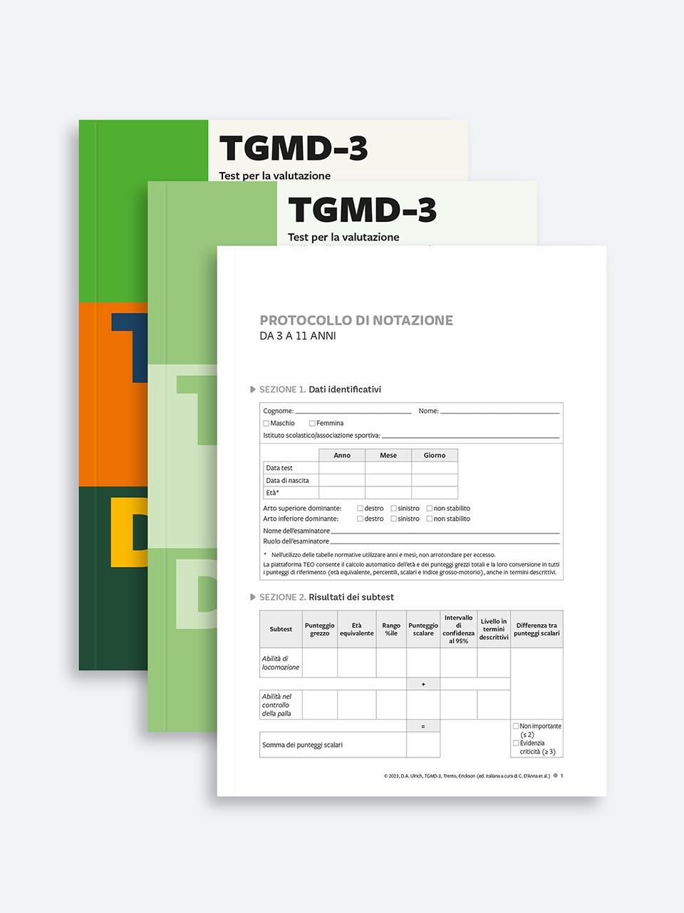 Test TGMD-3 valutazione dello sviluppo grosso-motorio 3