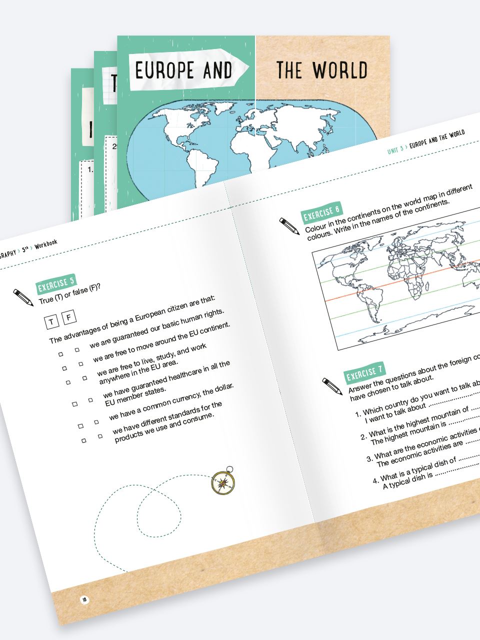 Clil con lapbook - geografia per classe quinta | Erickson 2