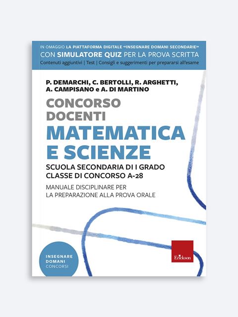 Concorso Docenti - Matematica e Scienze - Libri - Erickson