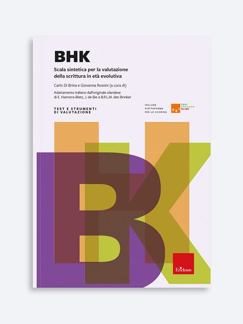 Test BHK - Disgrafia: Libri, Esercizi, Test e Software Erickson