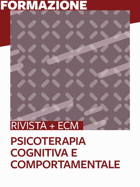 Psicoterapia Cognitiva e Comportamentale - 25 ECM - Corsi Formazione Online Libri ECM Psicologi, Educatori, Logopedisti