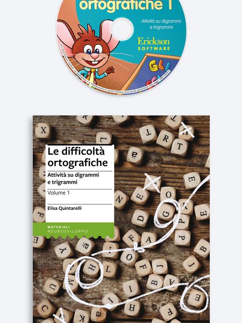 Le difficoltà ortografiche - Volume 1 (Kit Libro + Software) - Elisa Quintarelli - Erickson