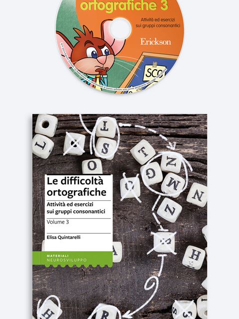 Le difficoltà ortografiche - Volume 3 - Disortografia: Libri, Esercizi, Strumenti, Giochi e Software Erickson 3