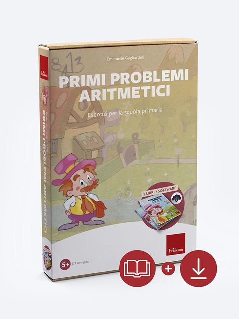 Primi problemi aritmetici (Kit Libro + Software)Esercizi lettura primaria - comprensione testi facilitata
