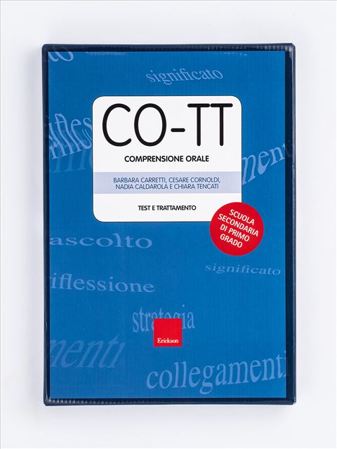 Test CO-TT scuola secondaria di primo grado - Cesare Cornoldi | Libri, Manuali e Test DSA Erickson