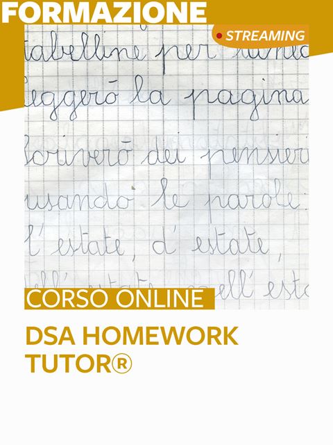 DSA Homework Tutor® Iscrizione Corso online - Erickson Eshop