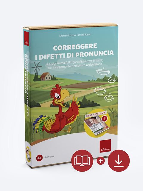 Correggere i difetti di pronuncia (Kit Libro + Software) - Libri e Corsi Area percettivo Fonologico Articolatoria Erickson