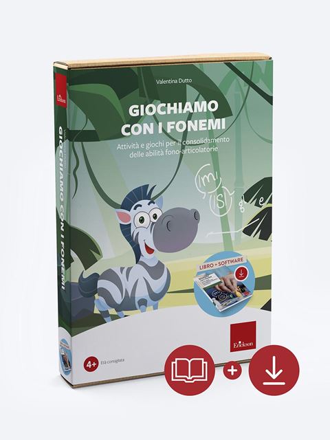 Giochiamo con i fonemi (Kit Libro + Software)Giochiamo con i fonemi 2 | Attività consolidamento competenze