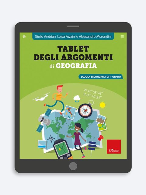 Tablet degli argomenti di geografia - Libri per la Scuola Secondaria di Primo Grado per insegnanti e alunni