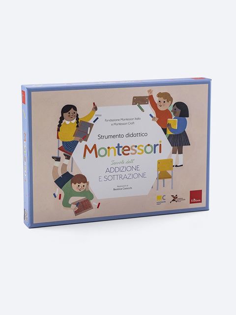 Tavole dell'addizione e sottrazione - Strumento didattico Montessori - Fondazione Montessori Italia - Erickson