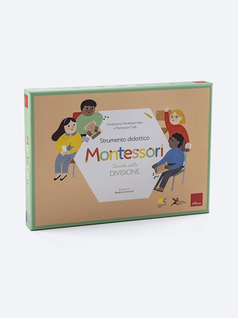 Tavola della divisione - Strumento didattico Montessori - esperienza - Erickson