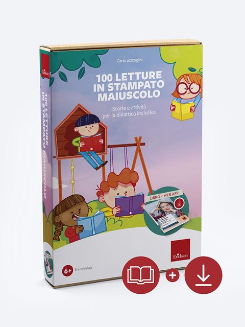 100 letture in stampato maiuscolo (Kit Libro + Software) - Carlo Scataglini | Libri didattica inclusiva, narrativa e Corsi