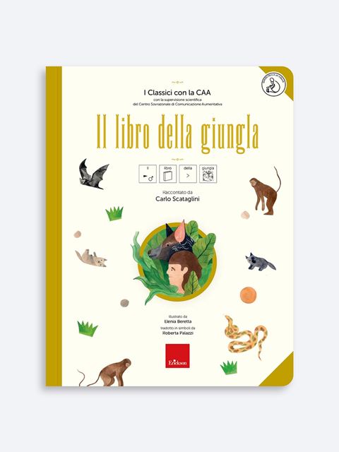 I Classici con la CAA - Il libro della giungla100 nuove letture in stampato maiuscolo | Didattica inclusiva
