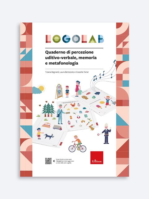LOGOLAB - Quaderno di percezione uditivo-verbale, memoria e metafonologiaLogolab - Quaderno di Logopedia | Sviluppo competenze