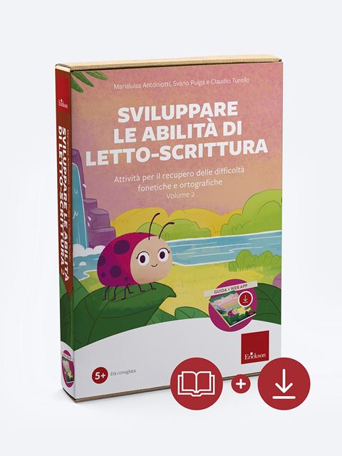 Sviluppare le abilità di letto-scrittura 2 (Software) - Marialuisa Antoniotti | Libri e Software Erickson 2