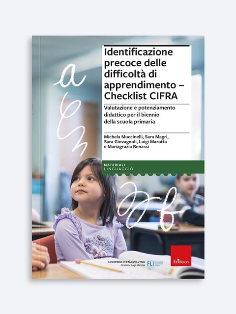 Identificazione precoce delle difficoltà di apprendimento - Checklist CIFRA - Luigi Marotta | Libri Logopedia Erickson