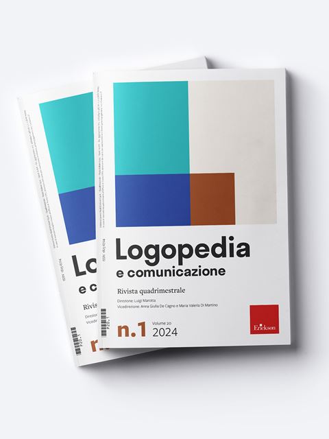 Logopedia e comunicazione - Annata 2024Riabilitazione fonetico-fonologica in età adulta | Erickson