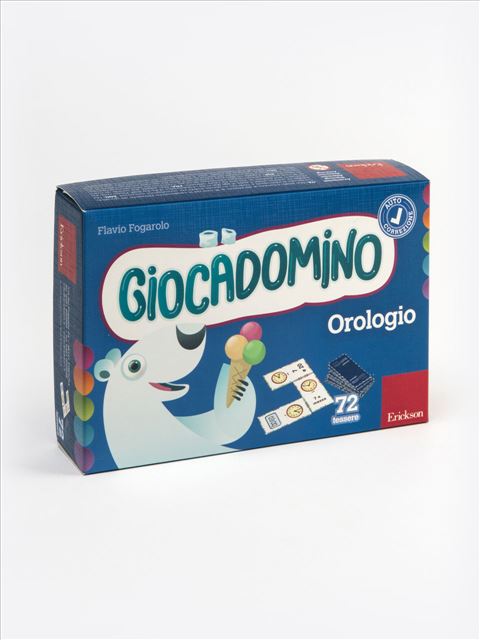 Giocadomino - OrologioGiochi educativo per letto-scrittura - Giocadomino sillabe