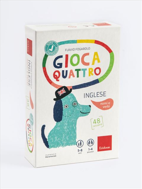 Giocaquattro - Inglese: nomi e verbi - Flavio Fogarolo | Libri e manuali PEI, corsi di formazione e giochi