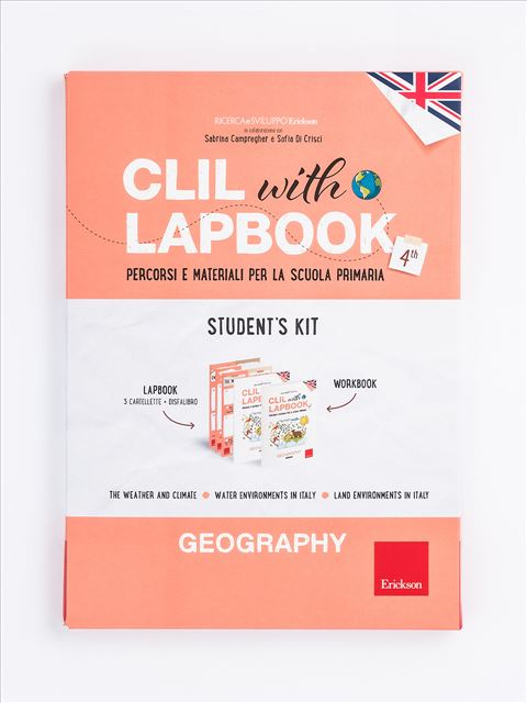 CLIL with LAPBOOK - GEOGRAPHY - Classe quartaClil con lapbook - geografia per classe quinta | Erickson