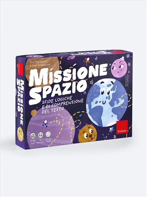 Missione spazio - Giochi Educativi, istruttivi e divertenti per bambini - Erickson